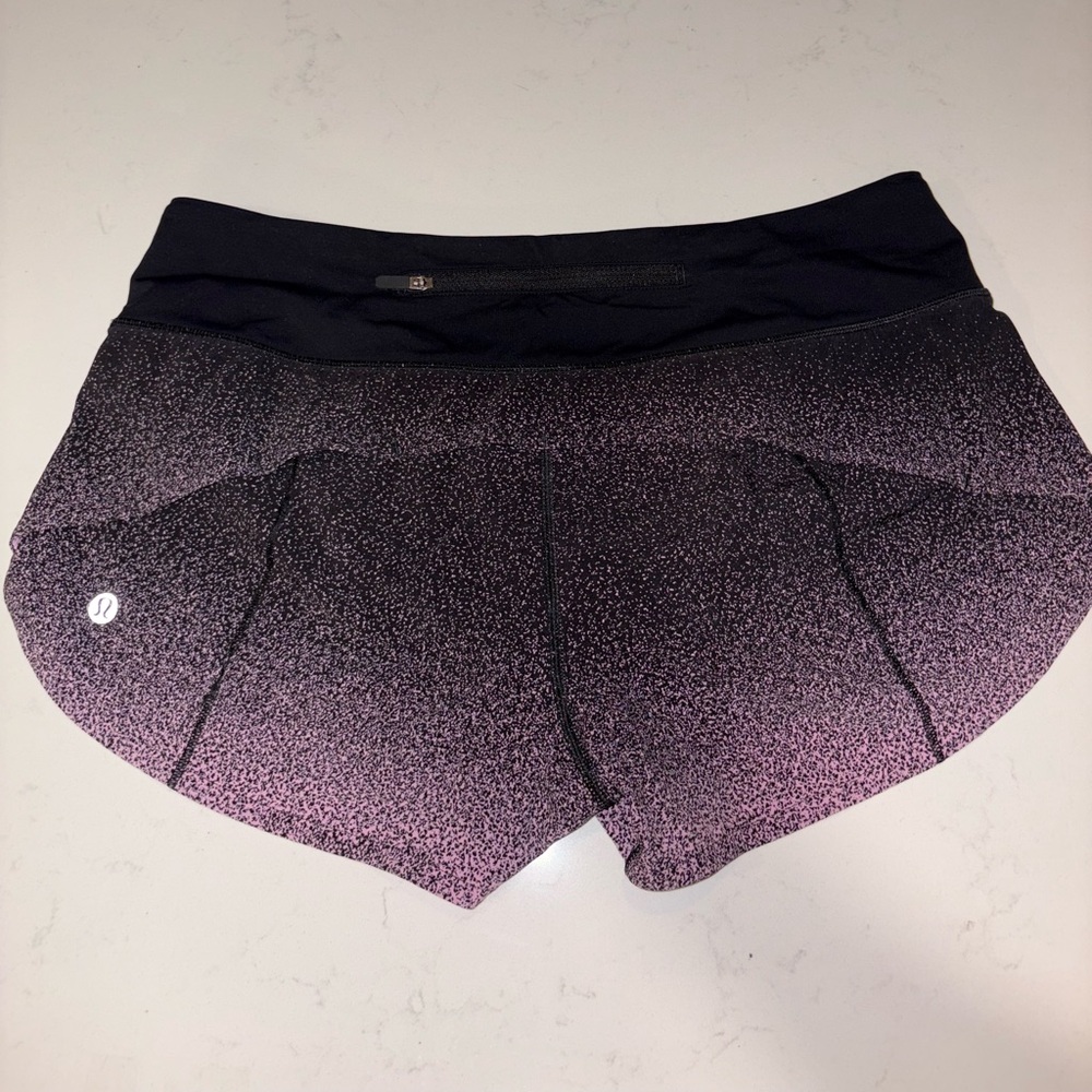 lululemon athletica Black and Pink Athletic Shorts